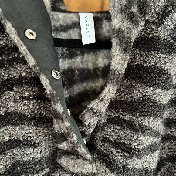 VARLEY Whitfield hooded pullover black zebra size Medium - Picture 8 of 8